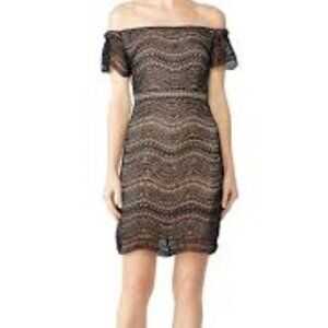 Stylestalker Short Sleeved Off the Shoulder Cocktail Dress